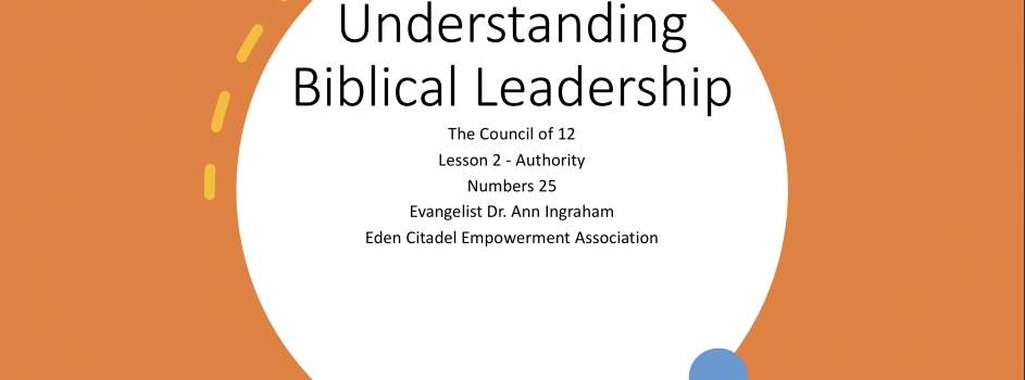 Understanding Biblical Leadership-Authority